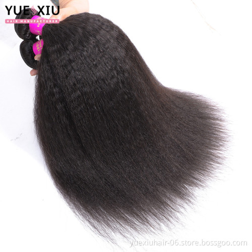 China wholesale extensions hair kinky straight yaki hair bundles mink brazilian hair vendor